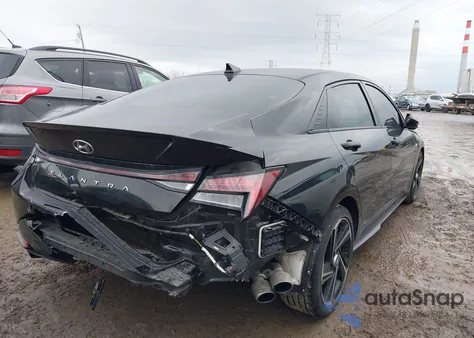 2022 Hyundai Elantra N Line from USA, damaged, VIN KMHLR4AF6NU362455